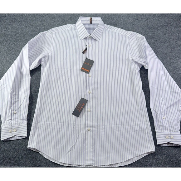 Polo Jeans Company Other - Ben Sherman Mens 16 34/35 Lavender Striped Button Down Slim Fit NWT